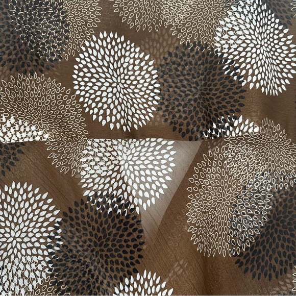 Dress Barn Women's Sheer Top Size XL Brown Sheer Y2K Babydoll Flutter Sleeve - Picture 9 of 9